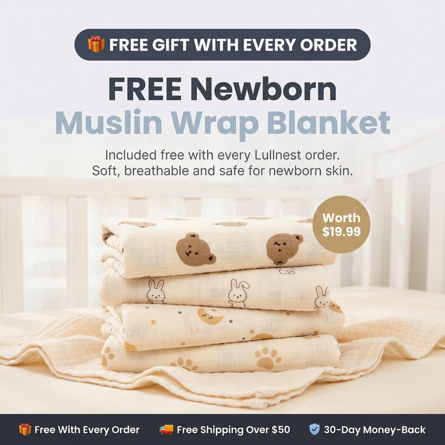 Lullnest Baby Anti-Overflow Nursing Pillow — Stops Spit-Up